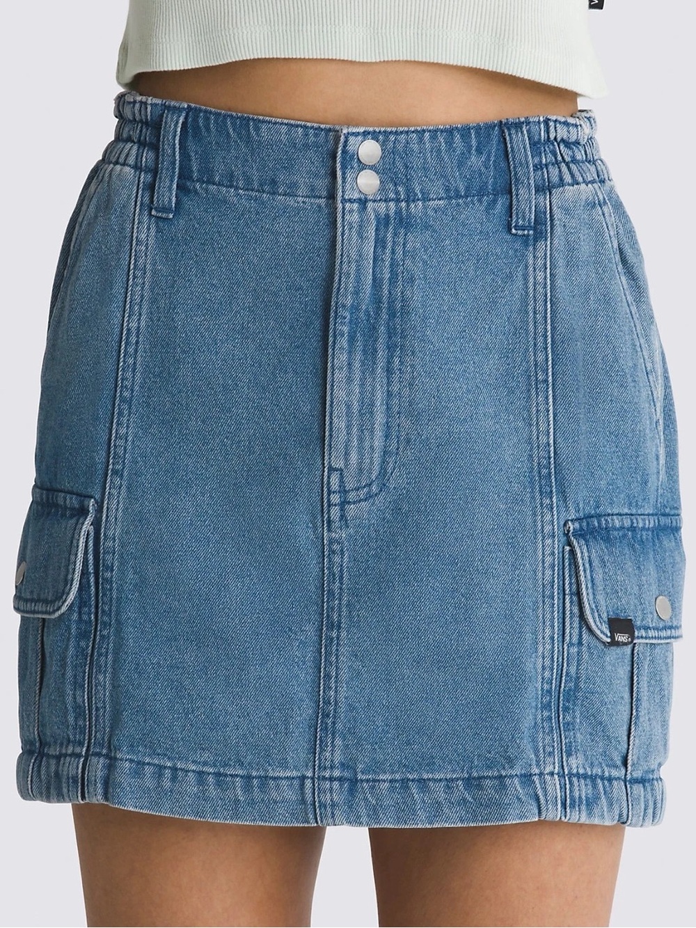 Vans Light Blue Denim Mini Skirt